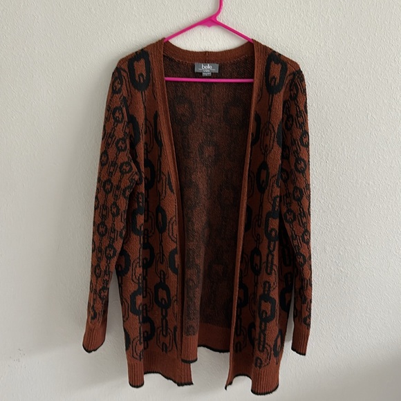 Belle by belldini sweater cardigan large - Picture 3 of 6